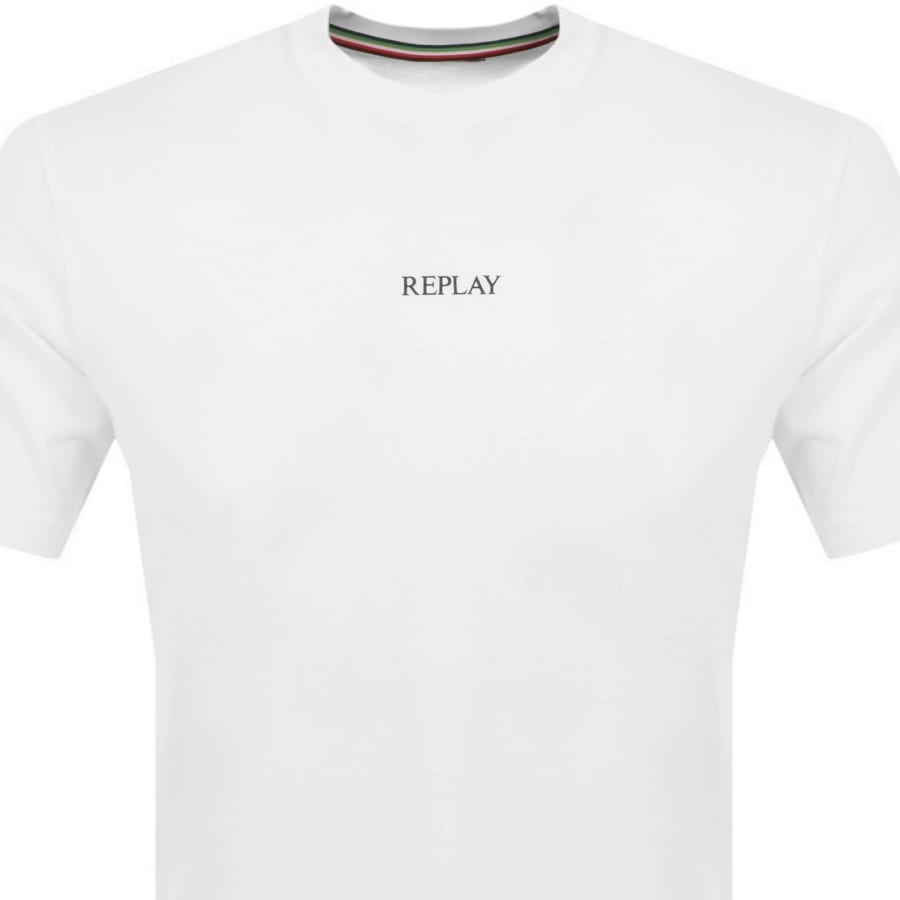NEW REPLAY M6657 White Tシャツ Replay Logo T Shirt White | Mainline Menswear United States